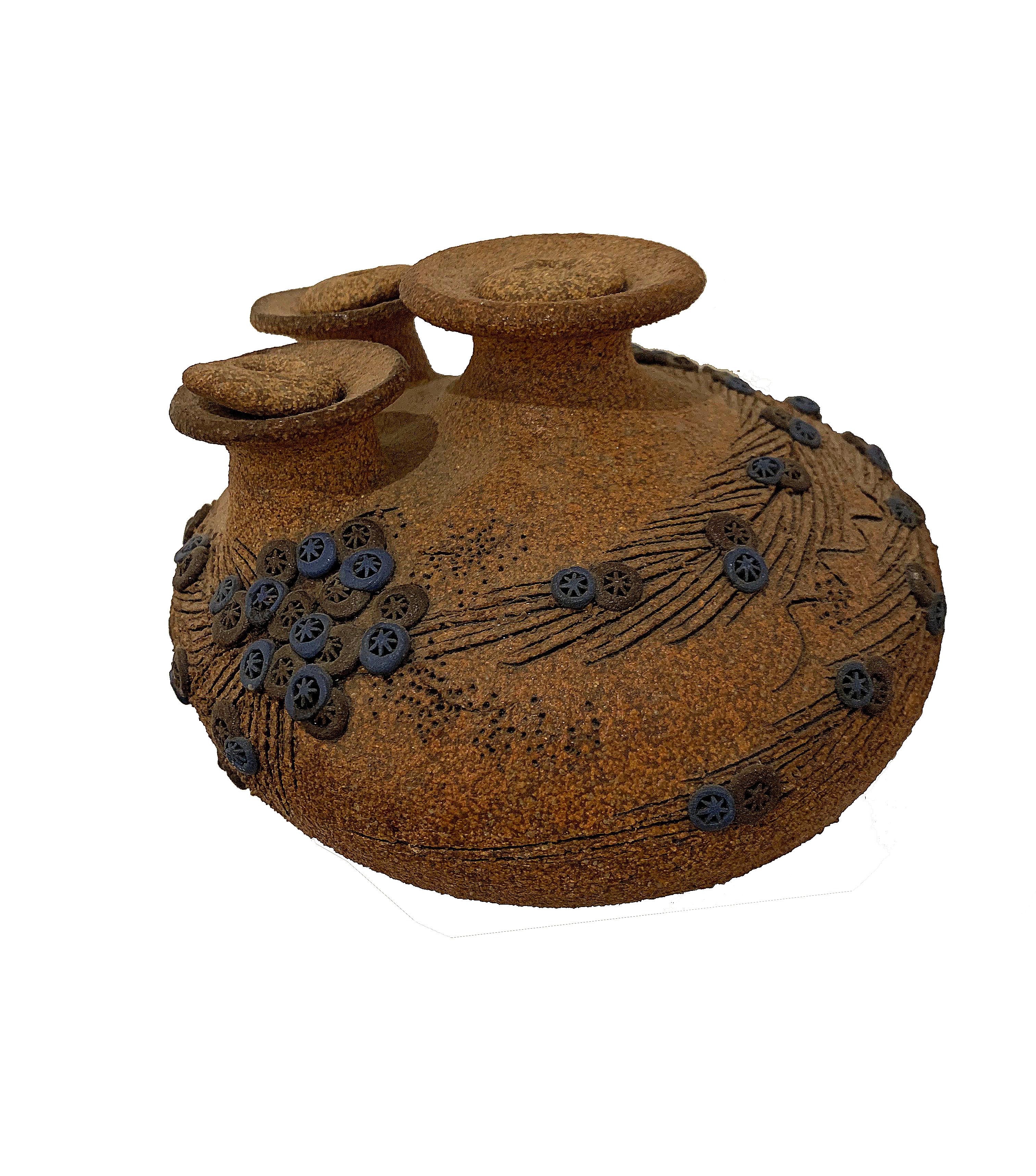 Lidded Ceramic Vase  - Sculpture by Unknown