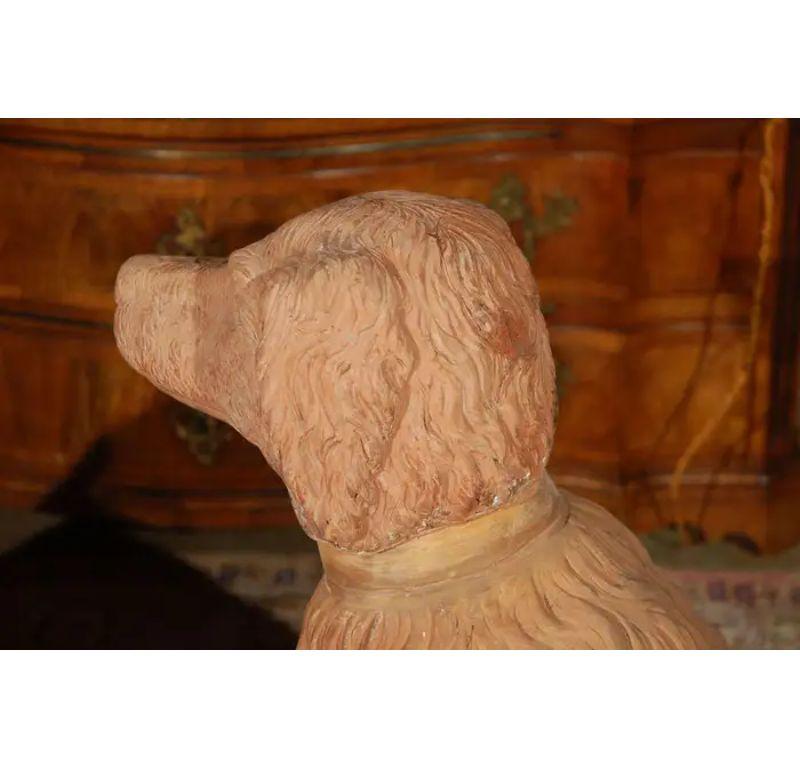Life Size, 19th Century, Terracotta Dogs For Sale 5