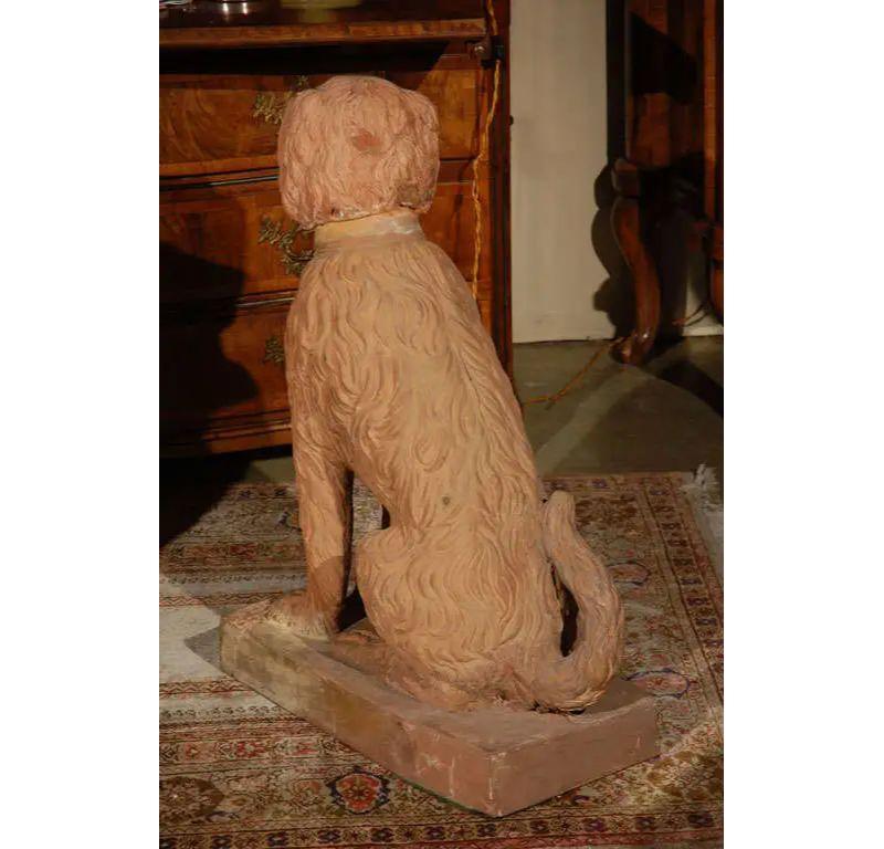 Life Size, 19th Century, Terracotta Dogs For Sale 6