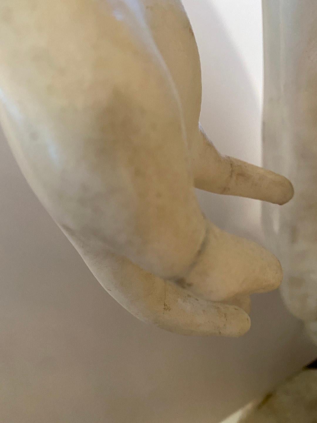 Lebensgroße römische Marmorfigur im Angebot 3