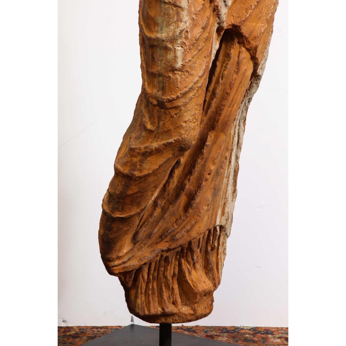 Life-Size Roman Style Patinated Fiberglass Torso, after the Antique 15