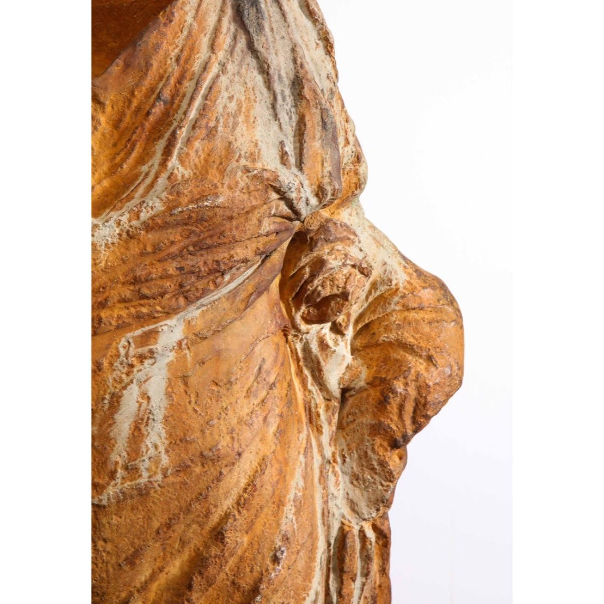 Life-Size Roman Style Patinated Fiberglass Torso, after the Antique 2