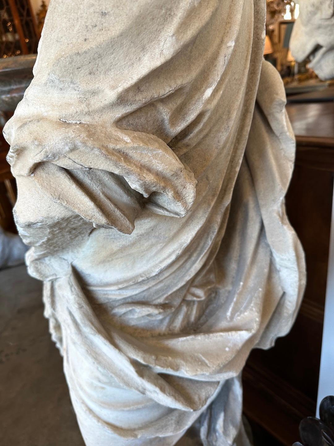 Renaissance Era Marble Figure Fragment For Sale 1