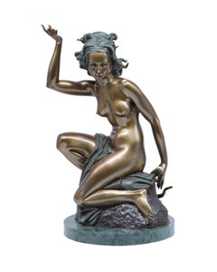La chasse au lion, sculpture en bronze de Volodymyr Mykytenko, 2002