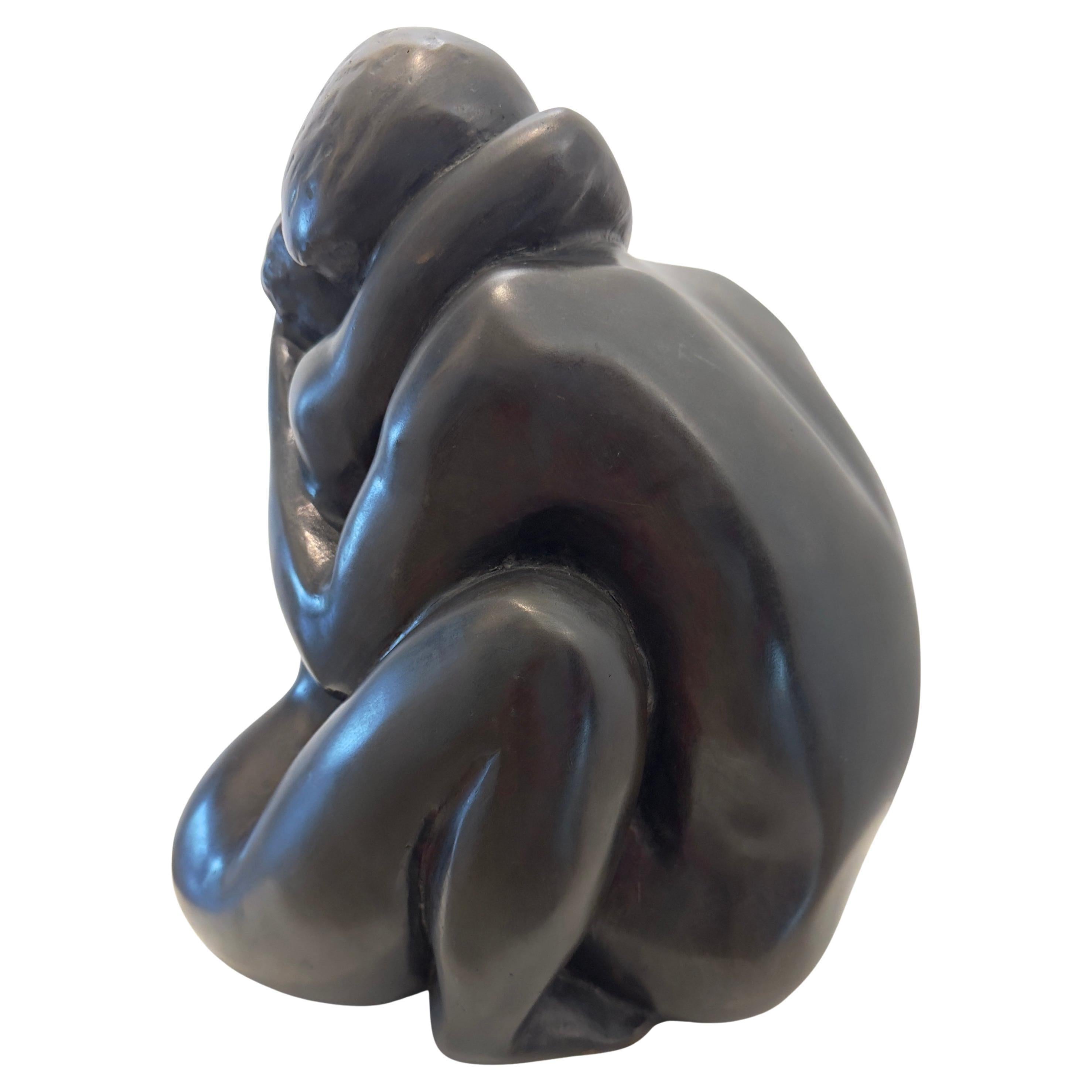 Sculpture figurative Signée illisible édition 2/10 - Or Nude Sculpture par Unknown