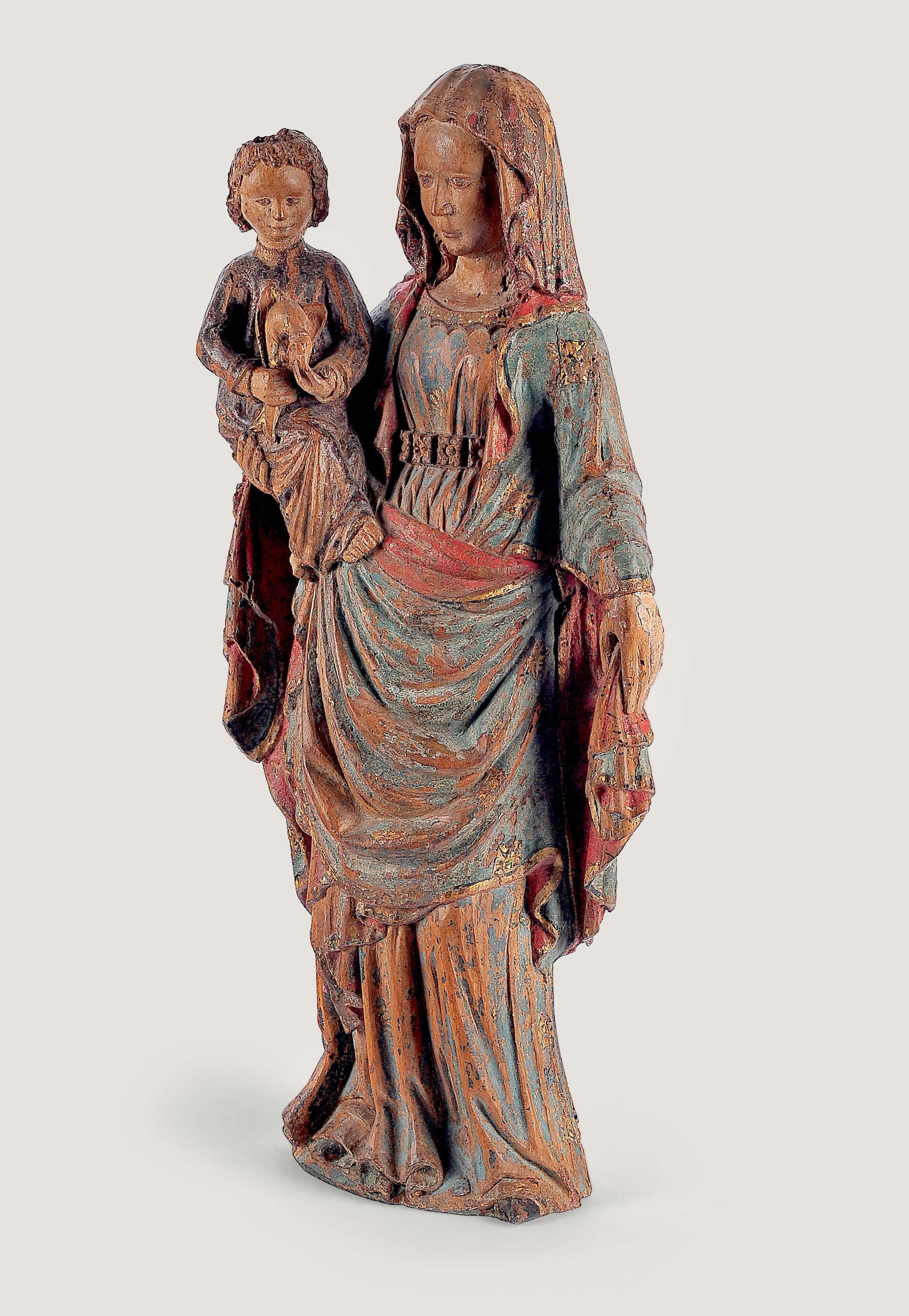 Unknown Figurative Sculpture - Madonna and Child