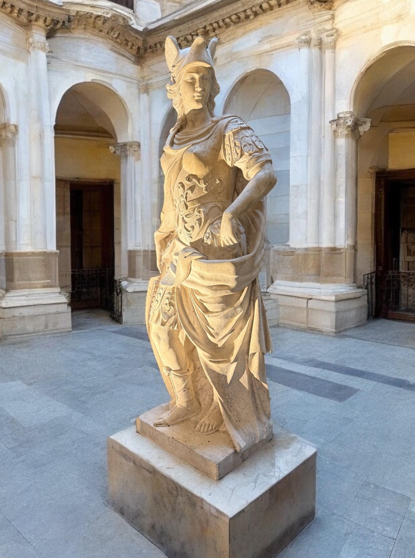 Magnífica Escultura de Mármol del Tema Mitológico Romano Minerva 1780' en venta 1