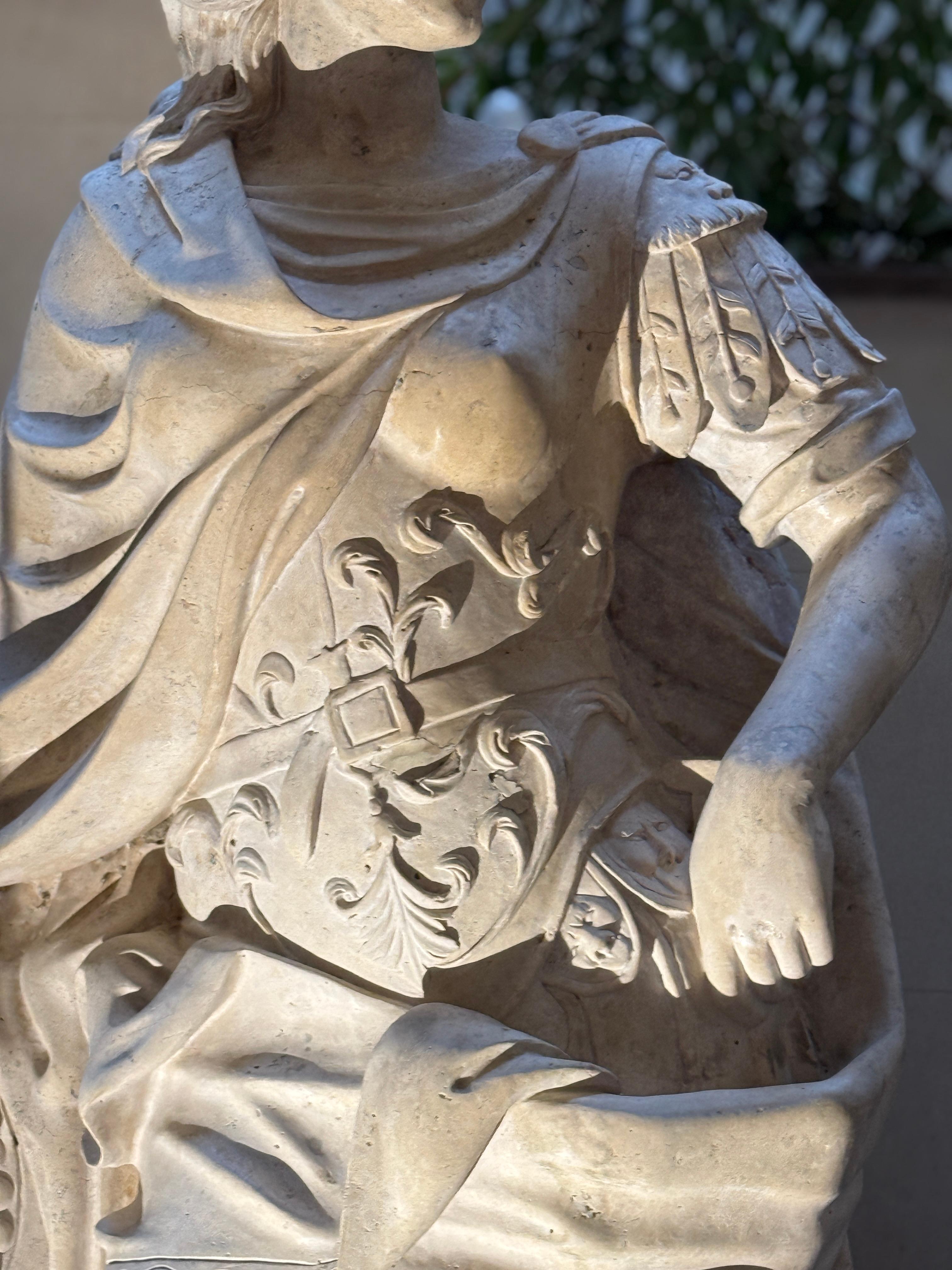 Magnificent Marble Sculpture of Roman Mythological Subject Minerva 1780' For Sale 4