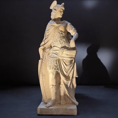 Prächtige Marmorskulptur eines römischen mythologischen Themas Minerva 1780'
