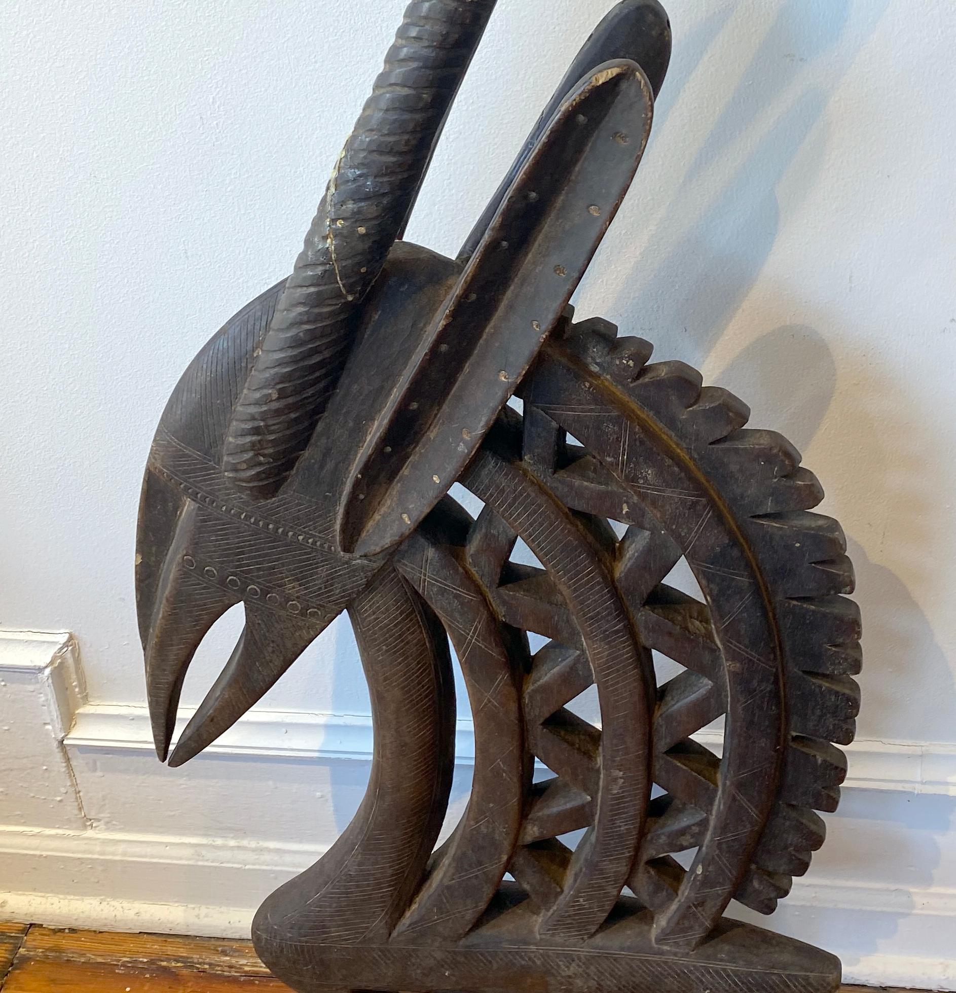 MALI ANTELOPE HEADDRESS - Sculpture by Unknown