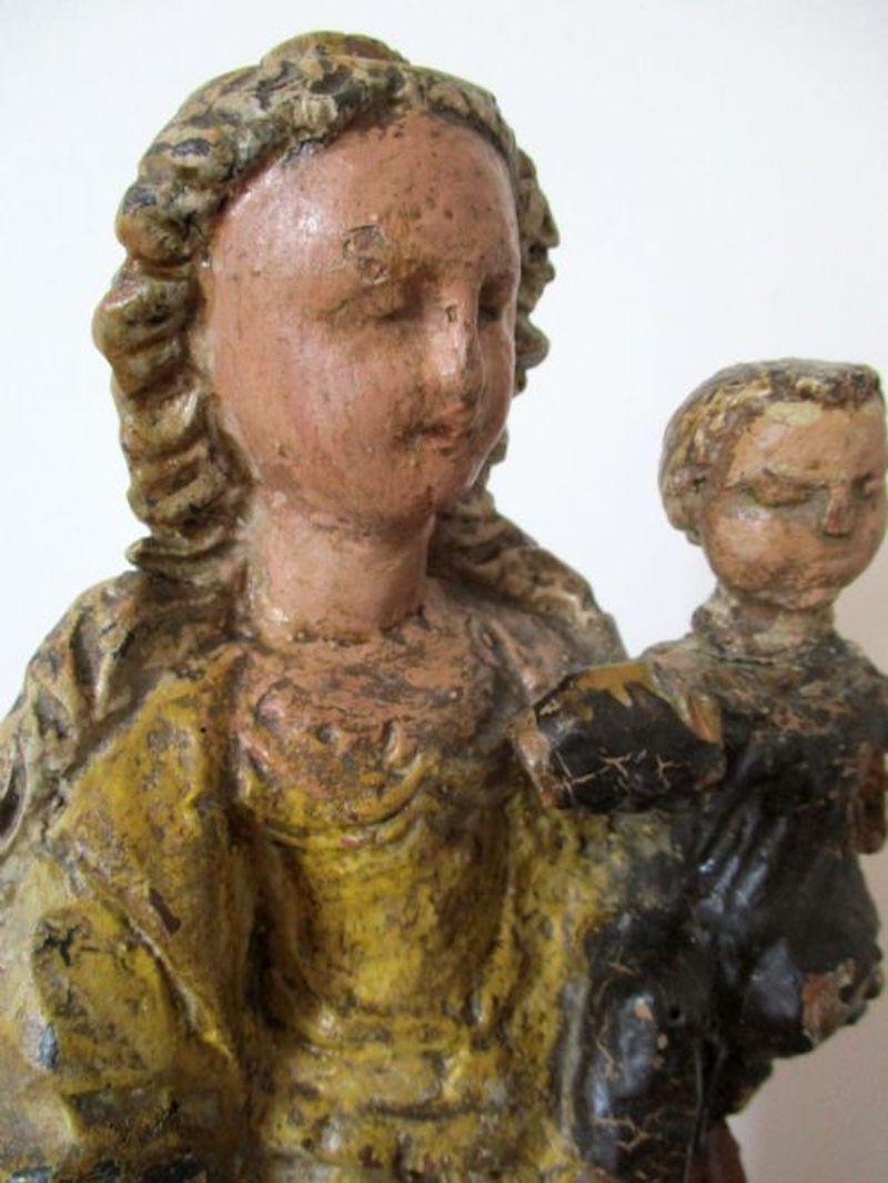 Malines Mechelen Madonna Virgin and Child - Renaissance Sculpture by Unknown