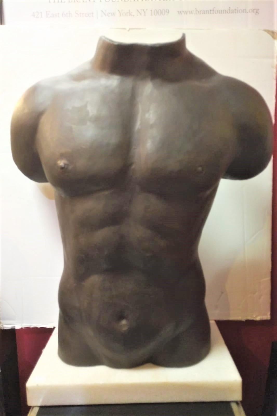 Unknown Figurative Sculpture - Man Torso 