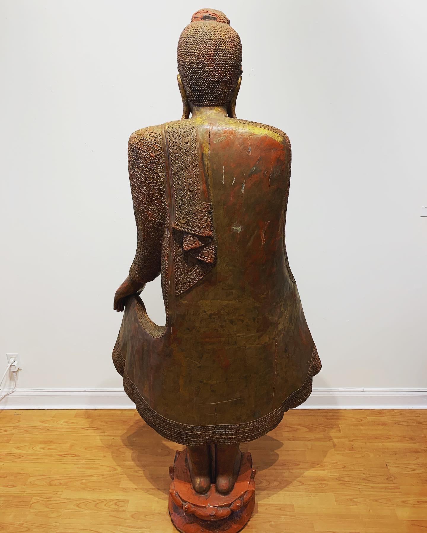 Mandalay Burmese Buddha - Sculpture by Unknown