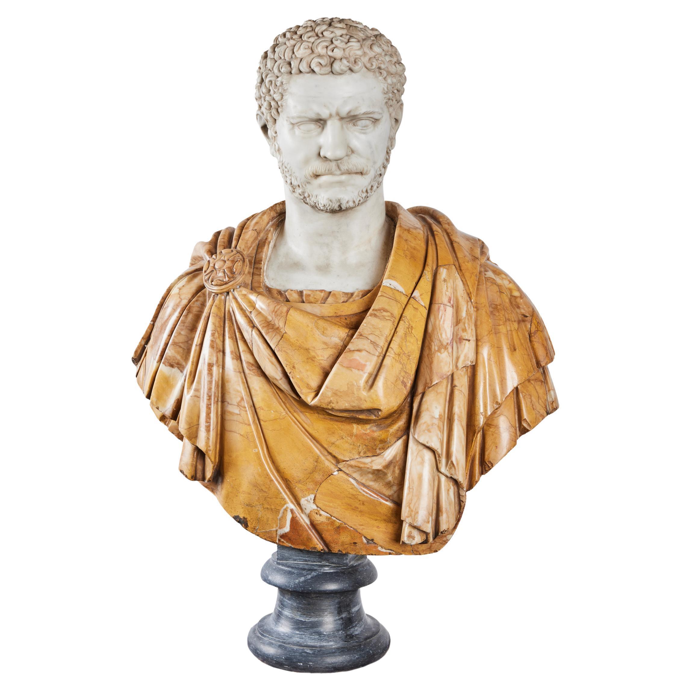 Marble Bust Marcus Aurelius Antonius - Sculpture by Unknown