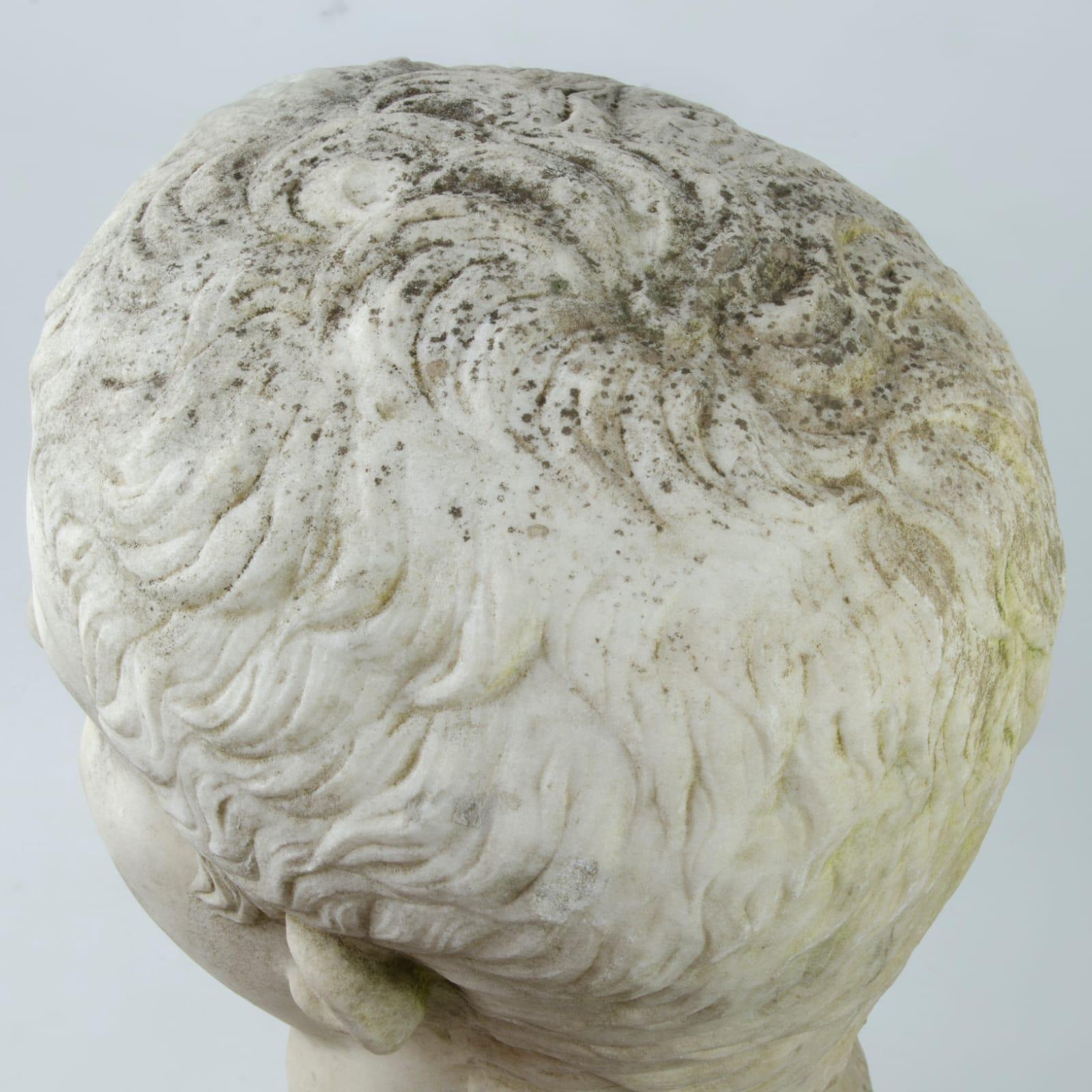 Marmorkopf des römischen Kaisers Tiberius im Angebot 3