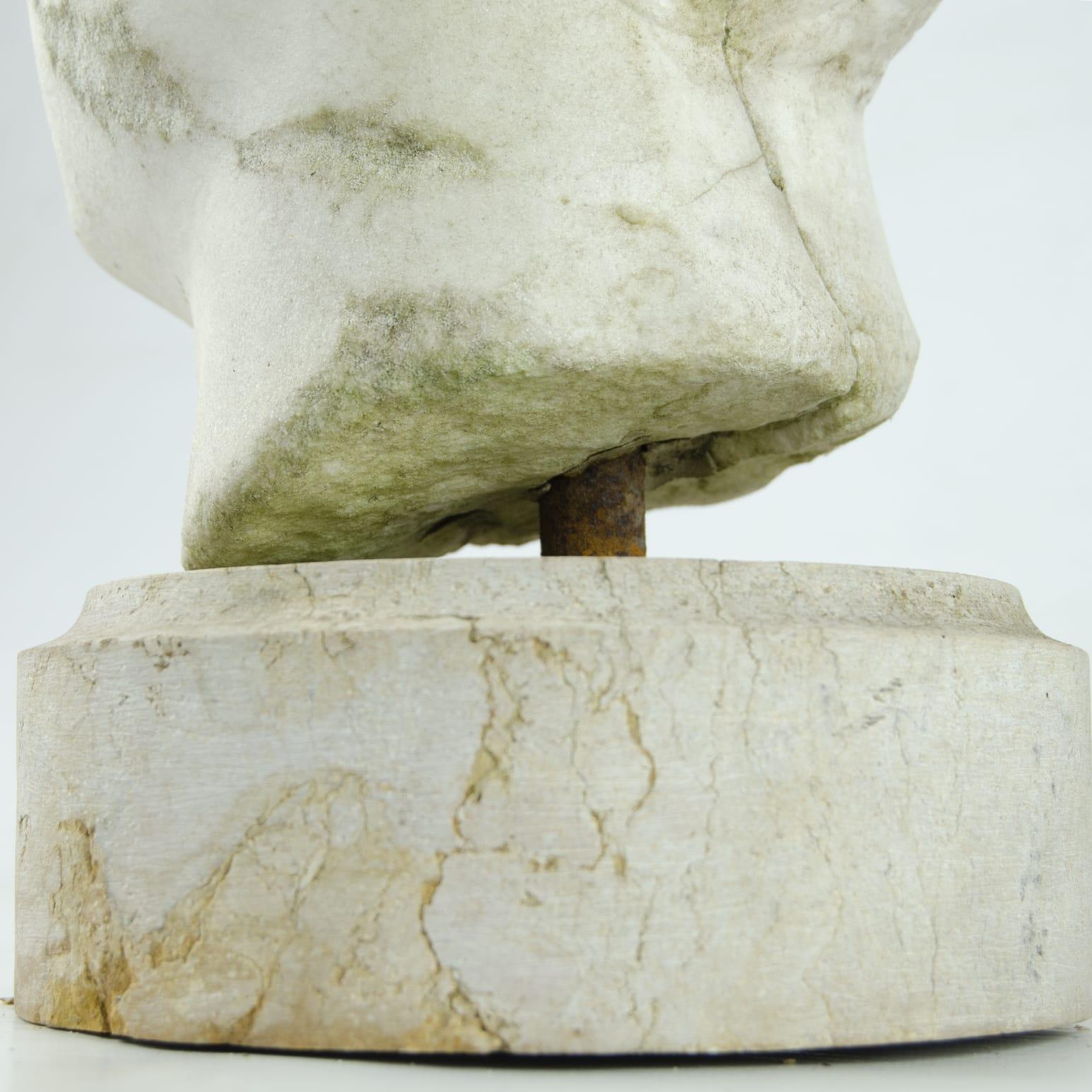 Marble head of Roman Empress Domitia Longina For Sale 2