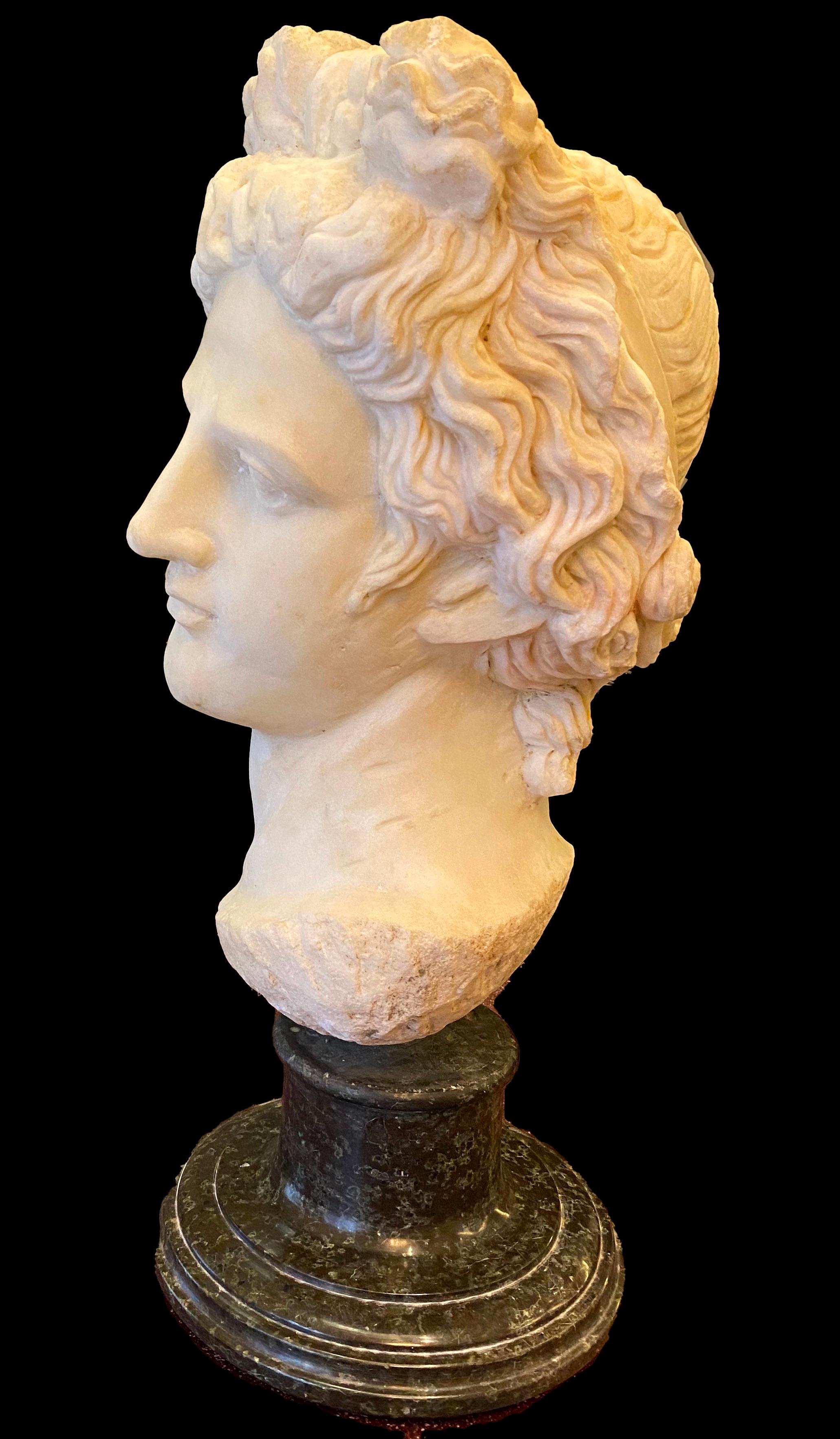 Unknown Figurative Sculpture - Marble Sculpture of Roman Mythological subject Apollo