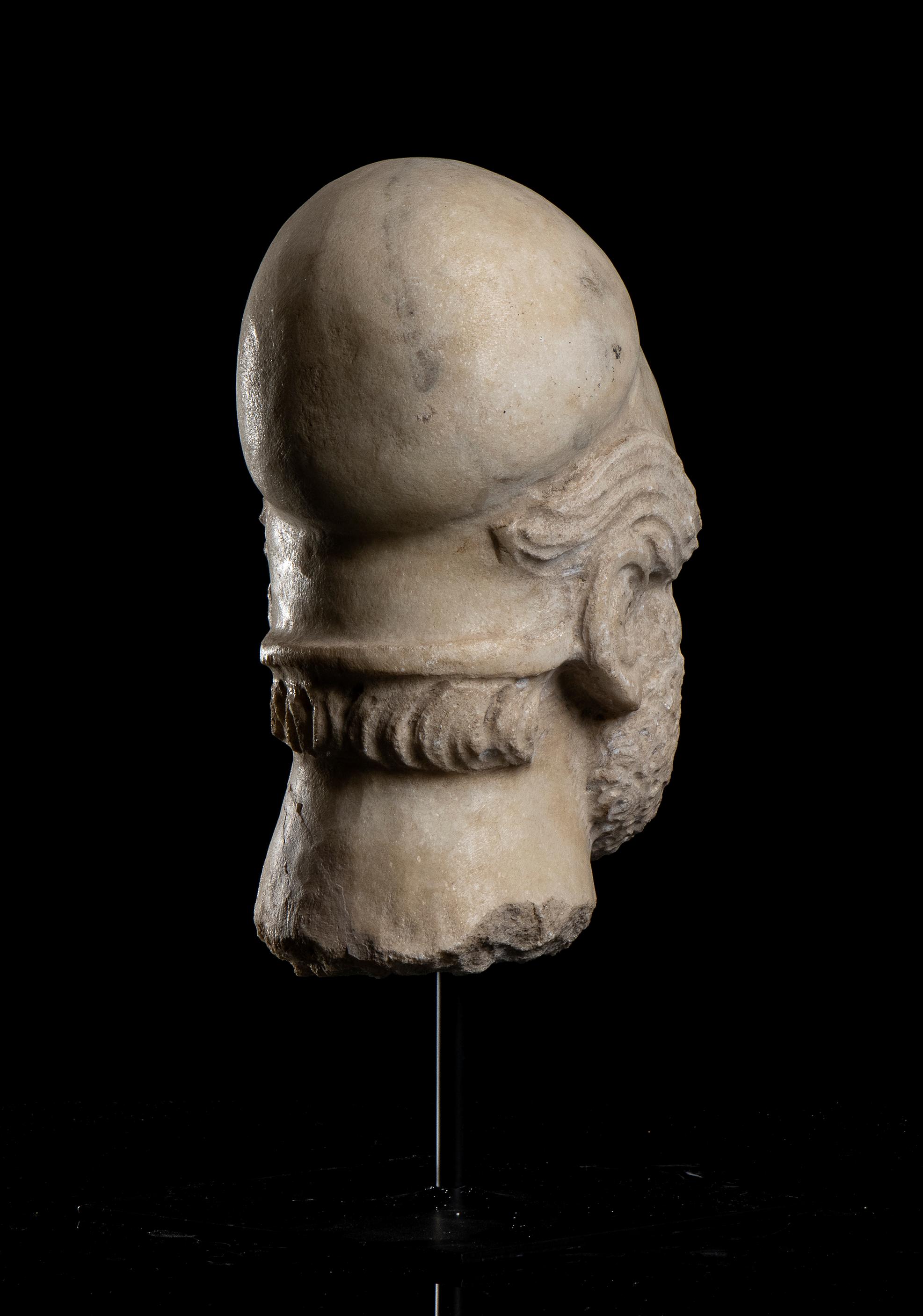 Marmorskulptur Porträtkopf Pericle Archeologischer Stil Grand Tour 20. Italien 4