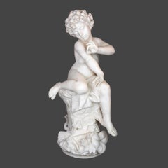 Antique Cupid with Butterfly