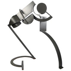 Marshall Cunningham Large Scale Abstract Constructivist Sculpture in Steel TEXAS