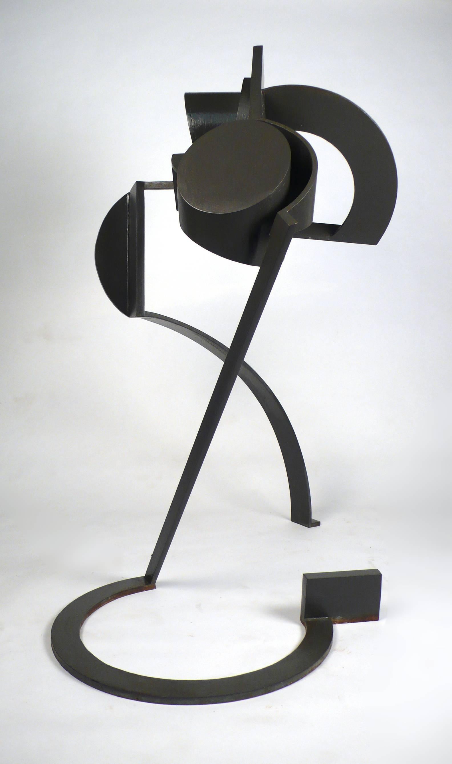 Marshall Cunningham Large Scale Abstract Constructivist Sculpture in Steel TEXAS For Sale 3
