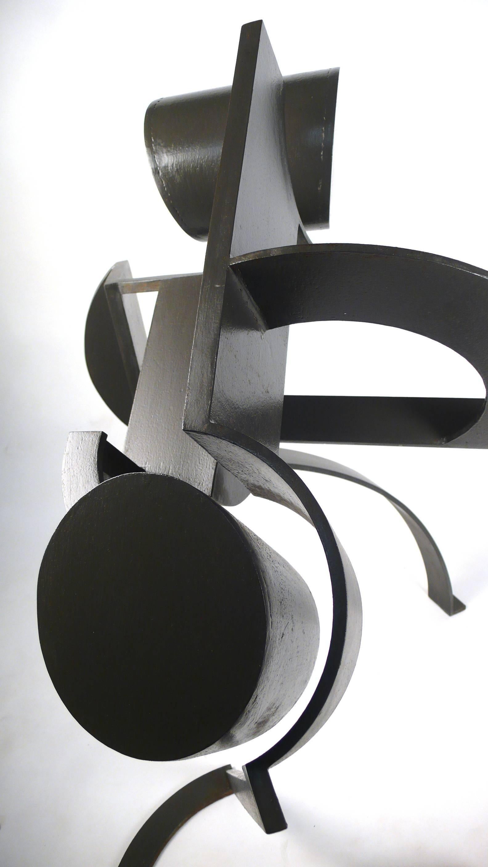 Marshall Cunningham Large Scale Abstract Constructivist Sculpture in Steel TEXAS For Sale 4