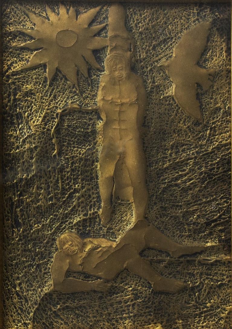 Martyrs – Reliefskulptur – 1965 – Sculpture von Unknown