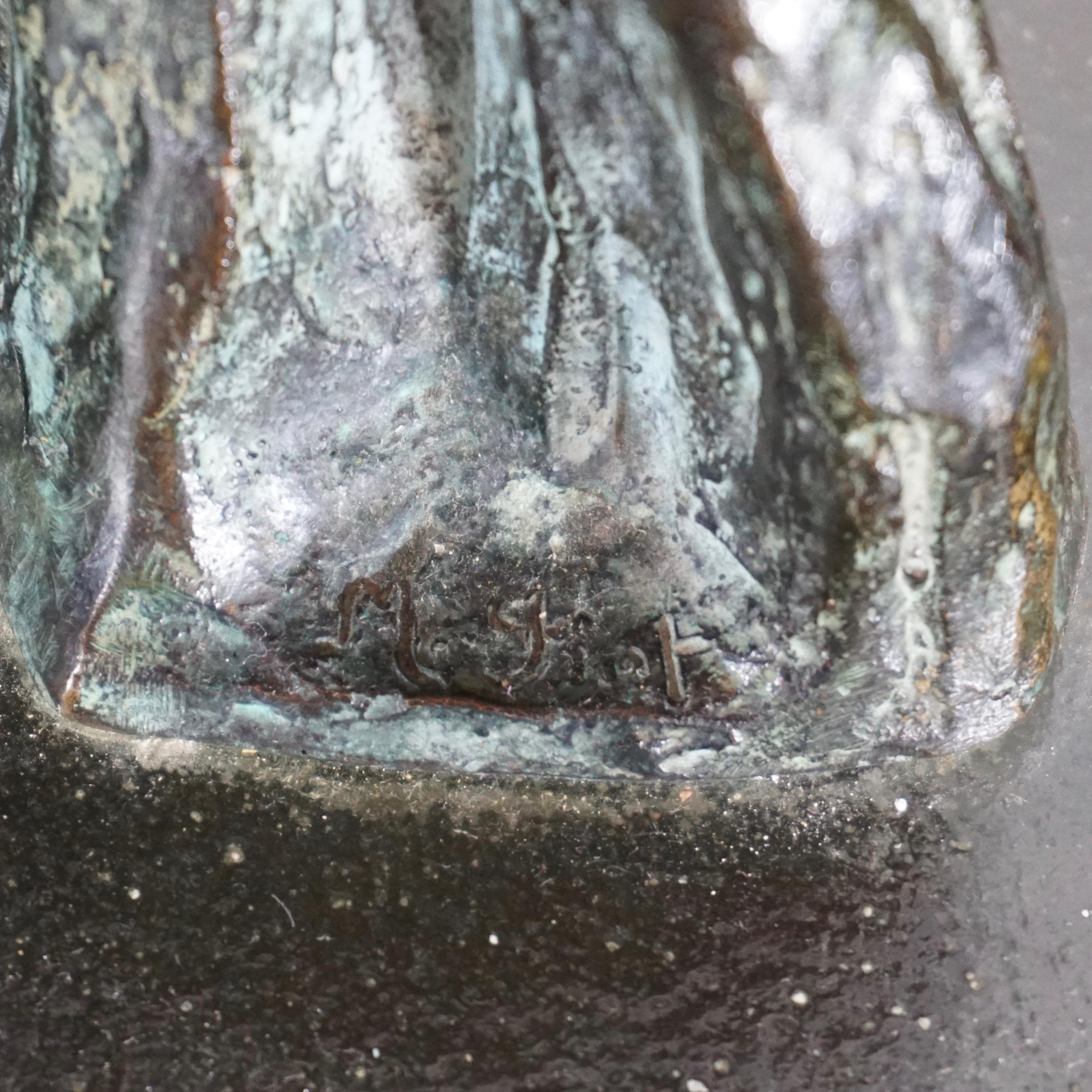 Maximilien-Louis Fiot Scultura in bronzo di anatre in volo in vendita 1