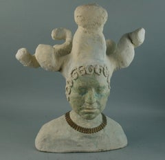 Vintage Medusa  Large Plaster Sculpture by Brunelli