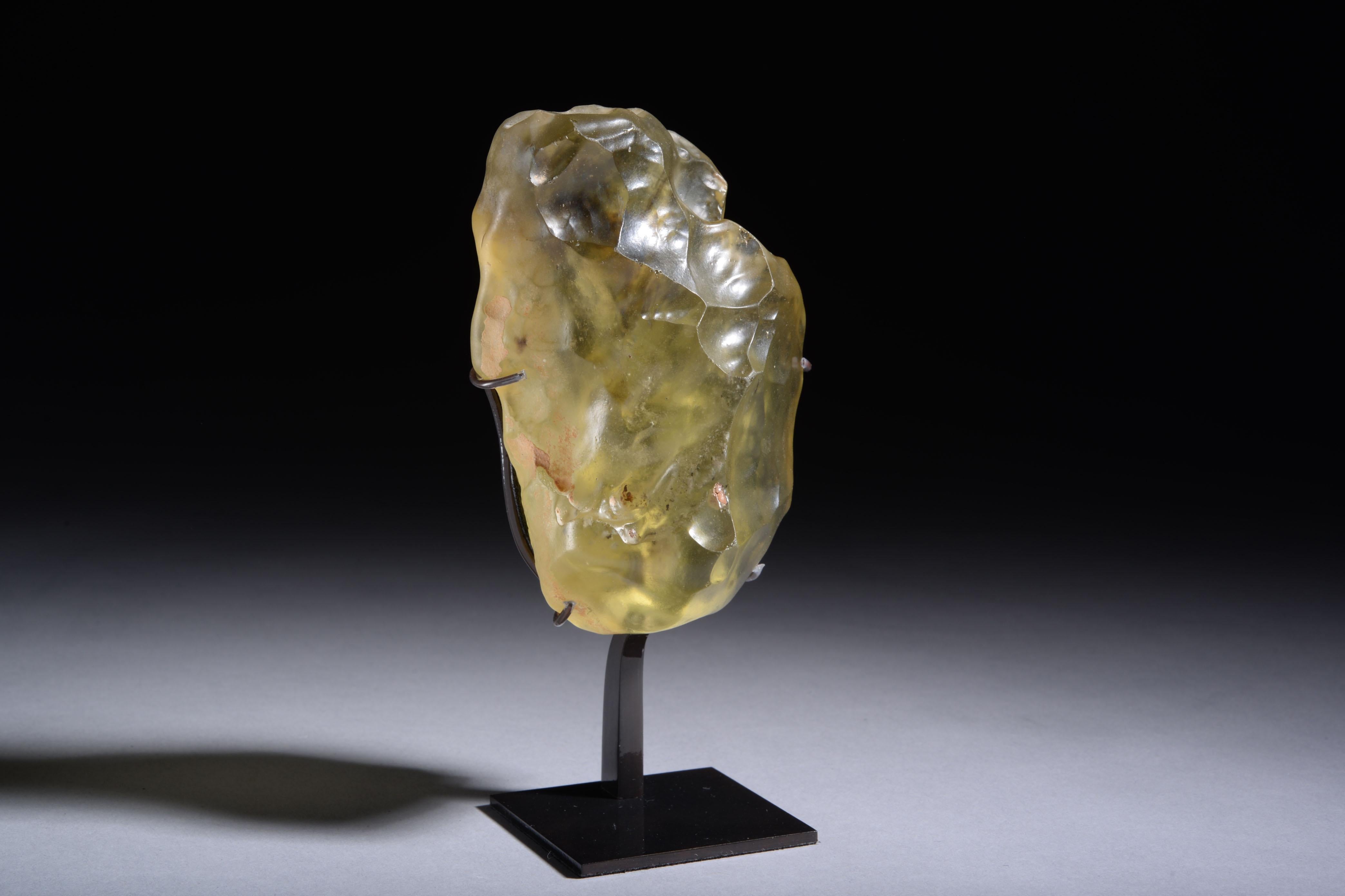 Meteorite Impact Desert Glass - Sculpture by Unknown