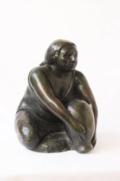 Donna indiana messicana con vaso d'acqua (nello stile di Francisco Zúñiga)