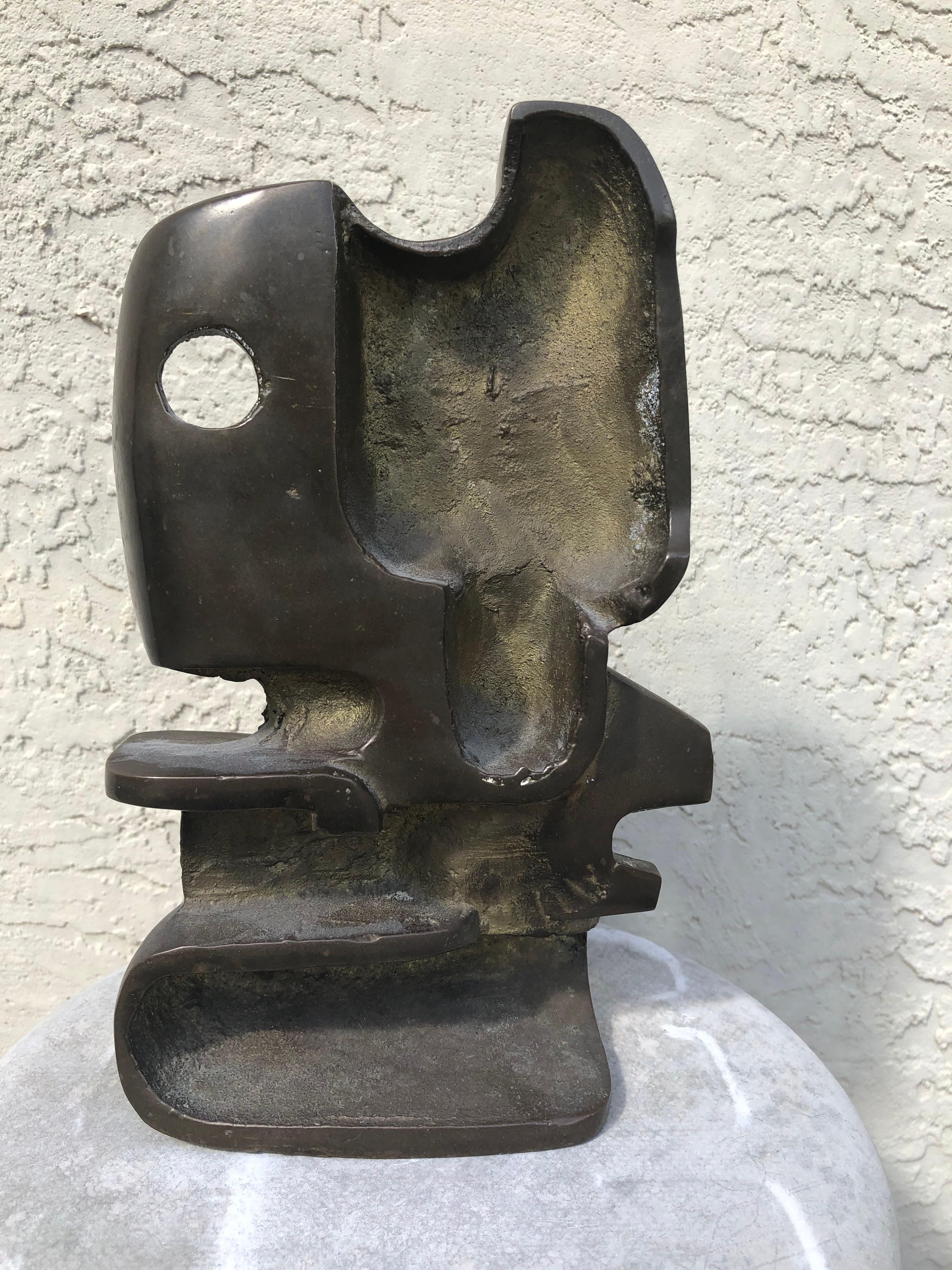  Mystery abstract bronze masterpiece. It is signed but cannot make it out. Appears to be numbered 18 out of 20.