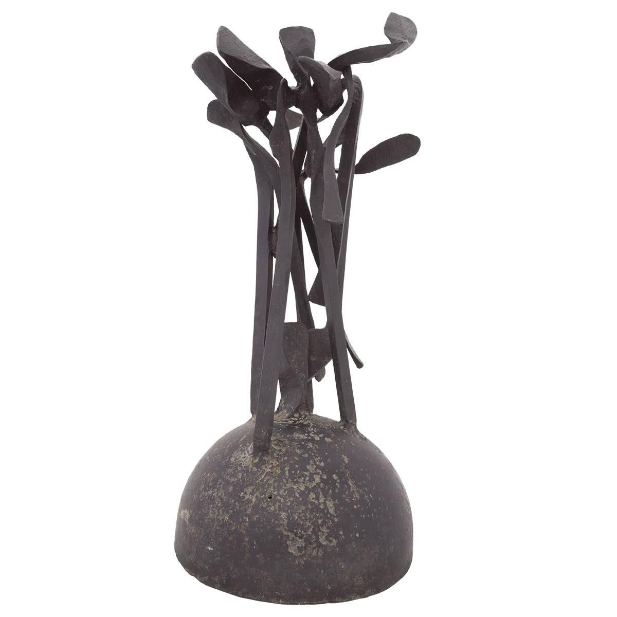 Unknown Abstract Sculpture - Mid Century Modern Brutalist Welded Abstract Expressionist Sculpture 