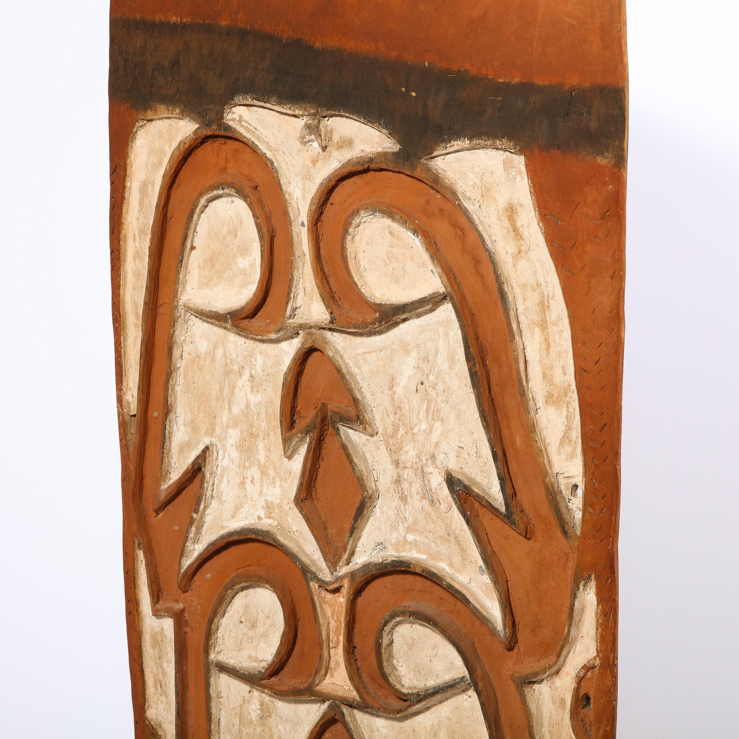 Mid Century Oceanic Tribal Shield from Papua New Guinea 10