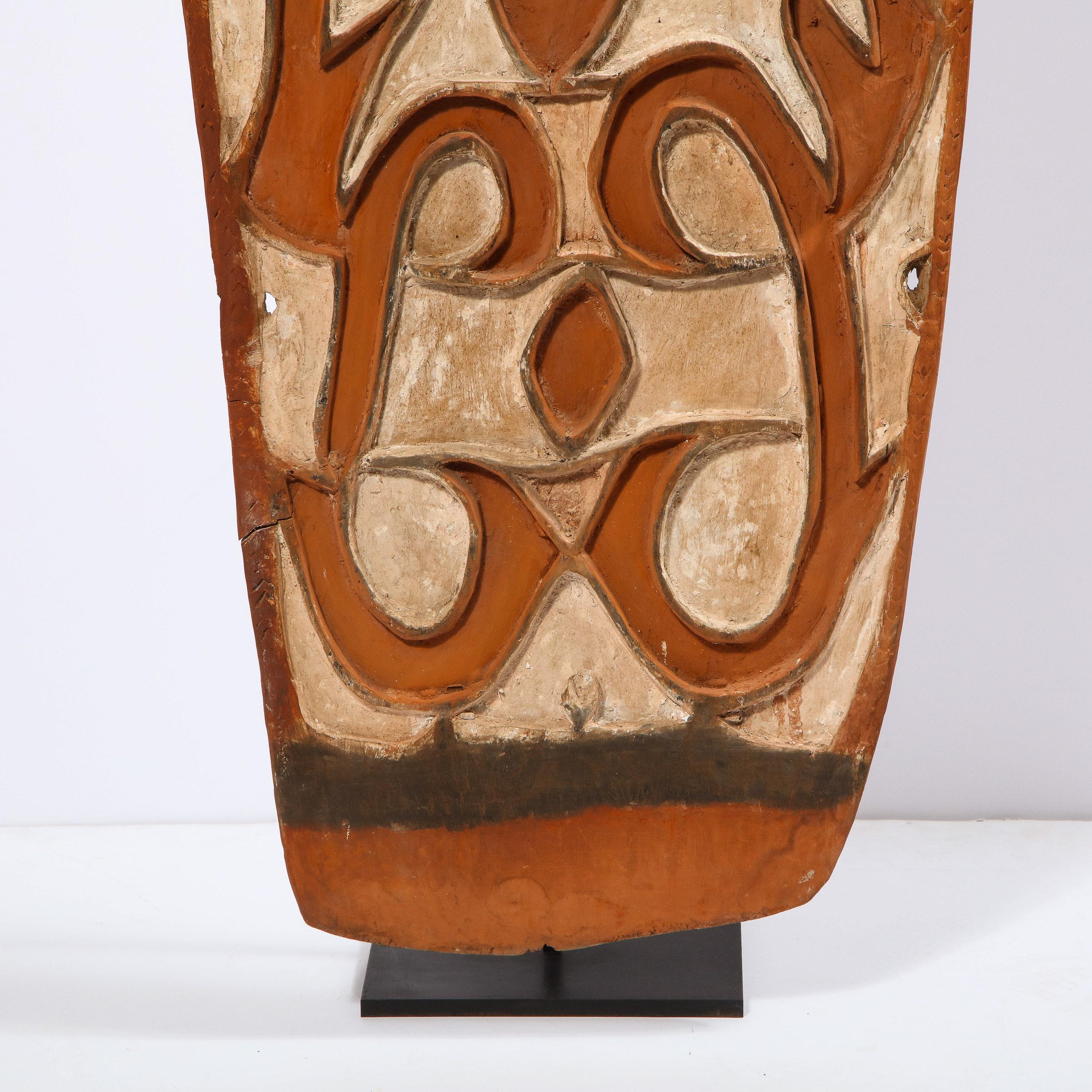 Mid Century Oceanic Tribal Shield from Papua New Guinea 1