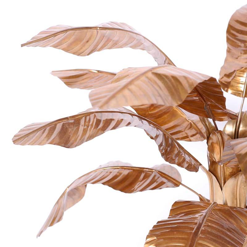 Midcentury Brass Palm Tree Sculpture For Sale 2