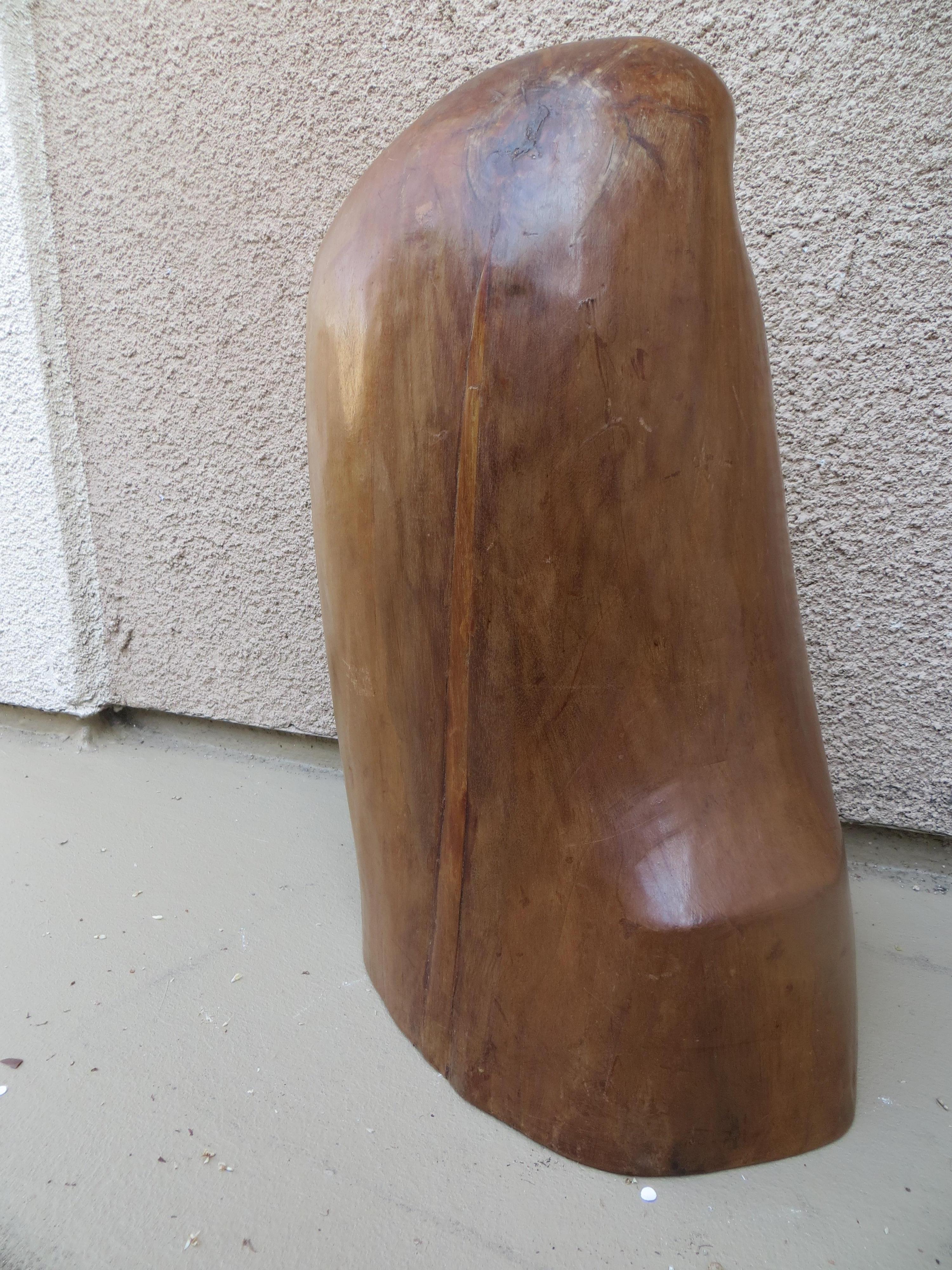 Mexican Mid-XXst Century Sculpture In Rosewood 