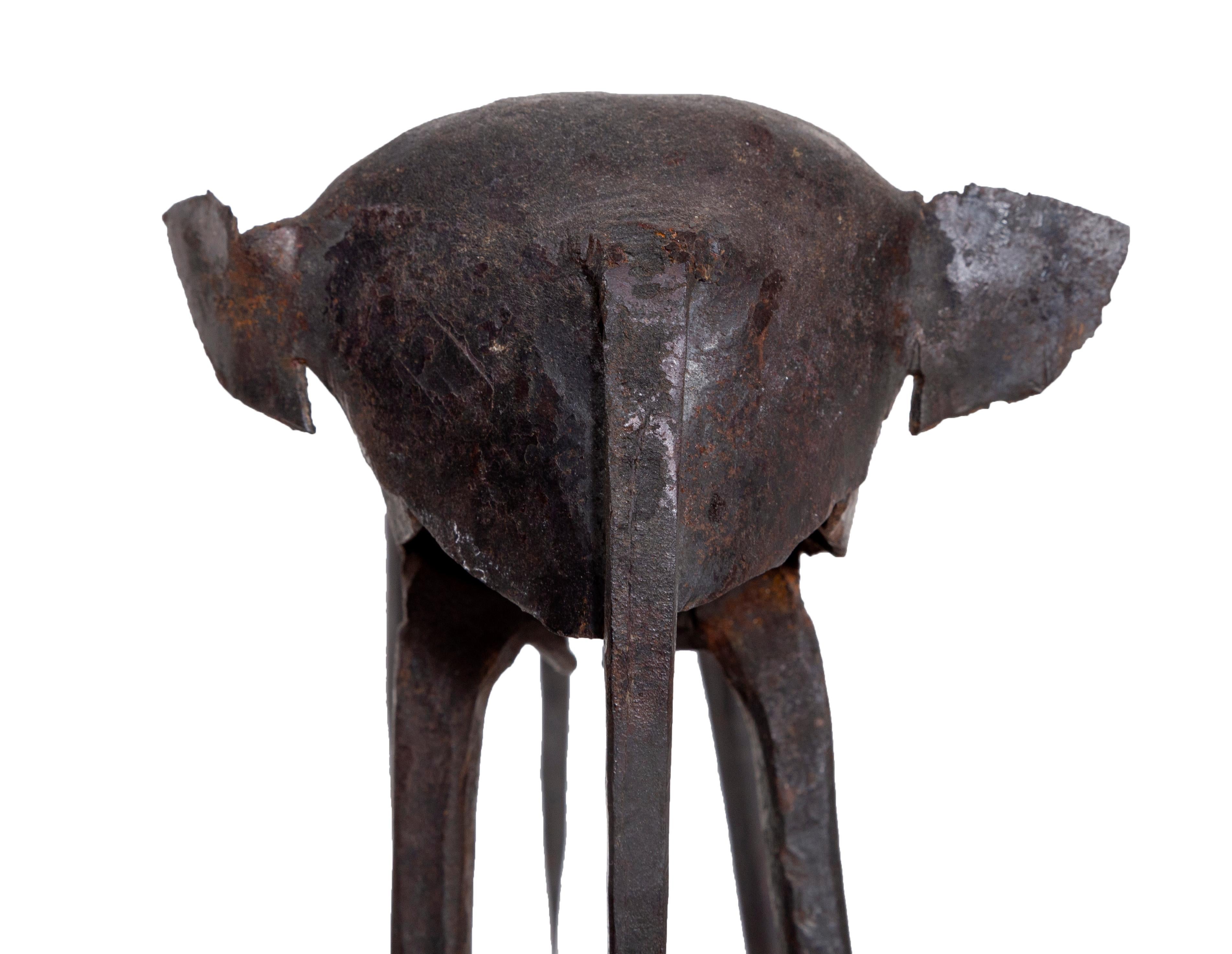 Modern Iron Elephant Sculpture 3