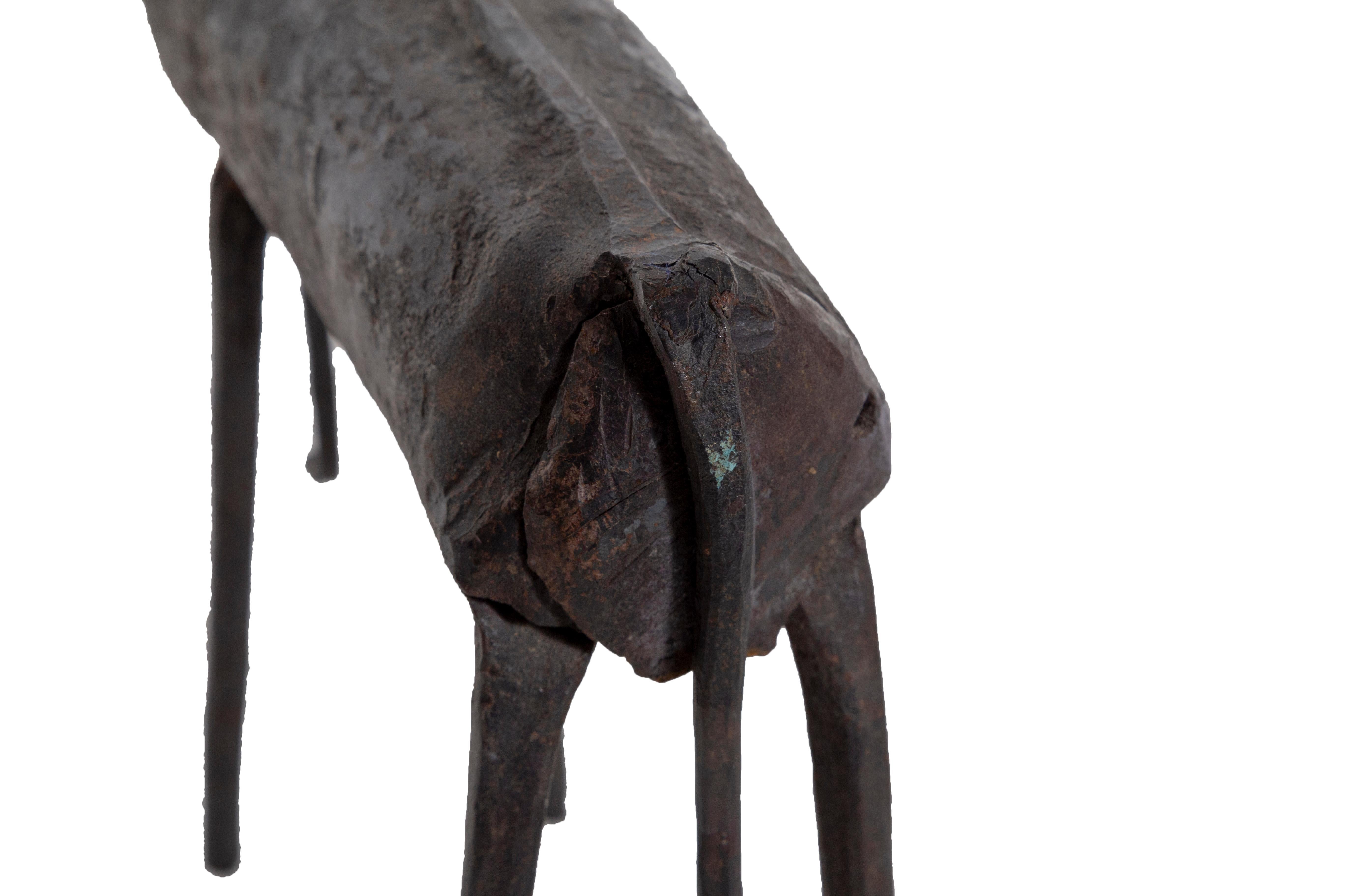 Modern Iron Elephant Sculpture 4