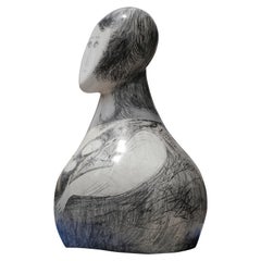 Monumental Modigliani Style Gaia Mother Earth Sculpture