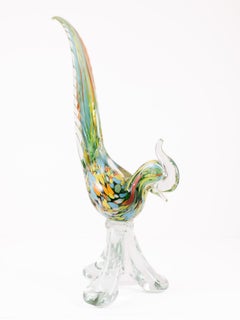 Vintage Murano Glass Peacock