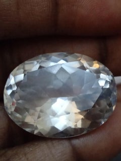 Natural white Beryl gem stone 49 carats 
