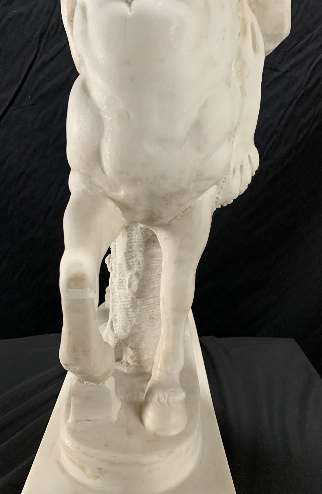 Escultura neoclásica en Roma- Mármol italiano de finales del siglo XVIII - Viejo centauro 10