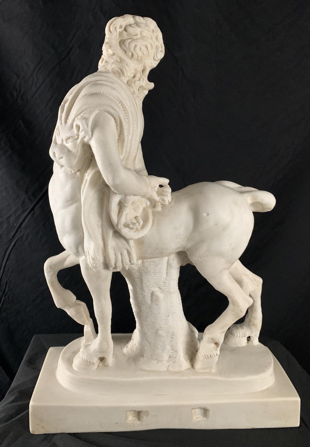 Escultura neoclásica en Roma- Mármol italiano de finales del siglo XVIII - Viejo centauro 11