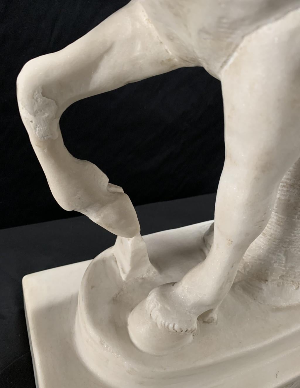 Escultura neoclásica en Roma- Mármol italiano de finales del siglo XVIII - Viejo centauro 14