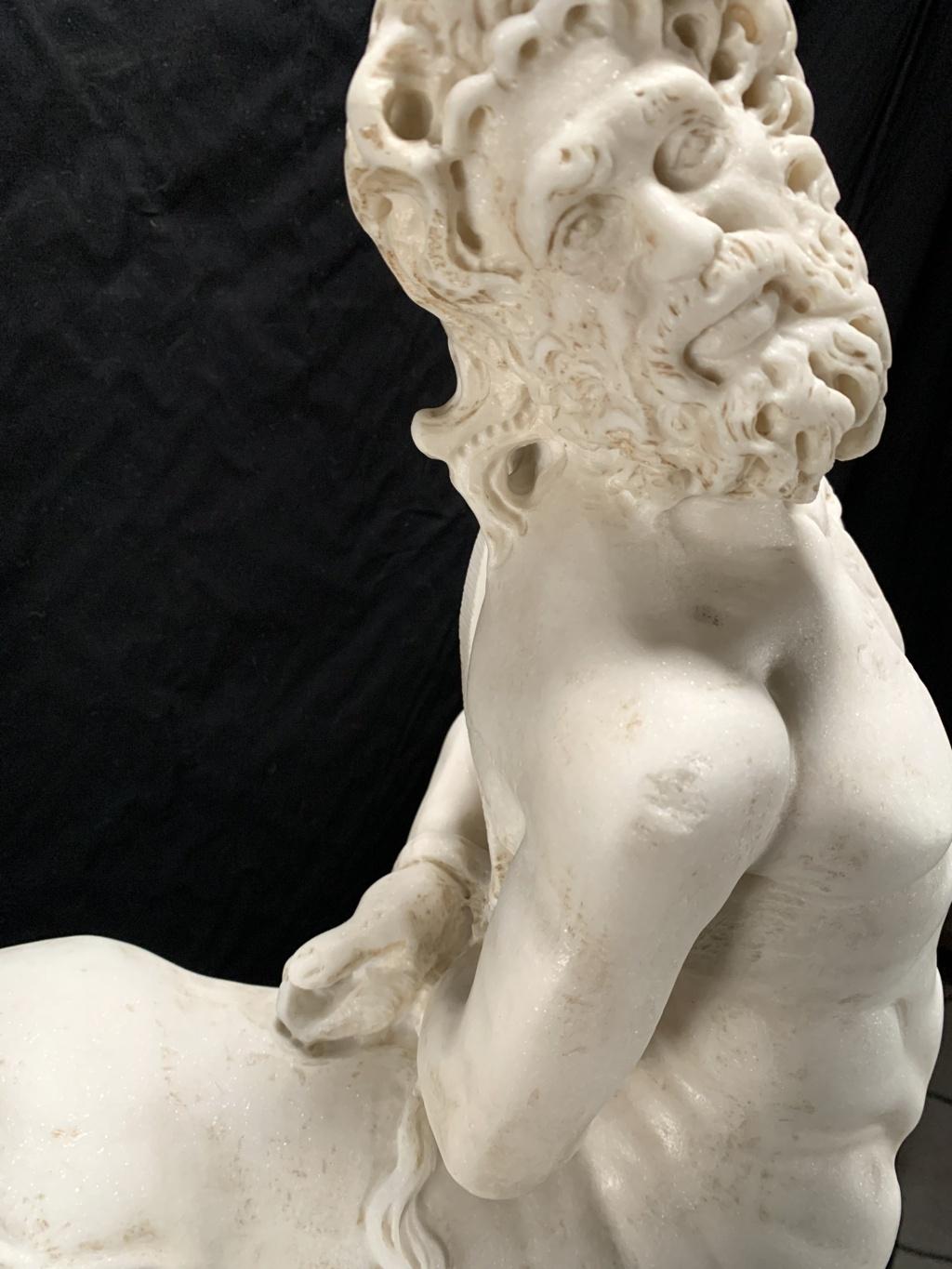 Escultura neoclásica en Roma- Mármol italiano de finales del siglo XVIII - Viejo centauro 5