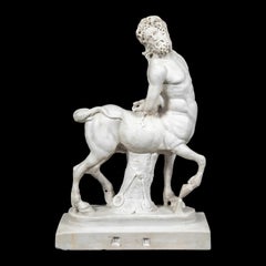 Neoclassical sculpture in Rome- Late 18th century Italian marble - Old centaur