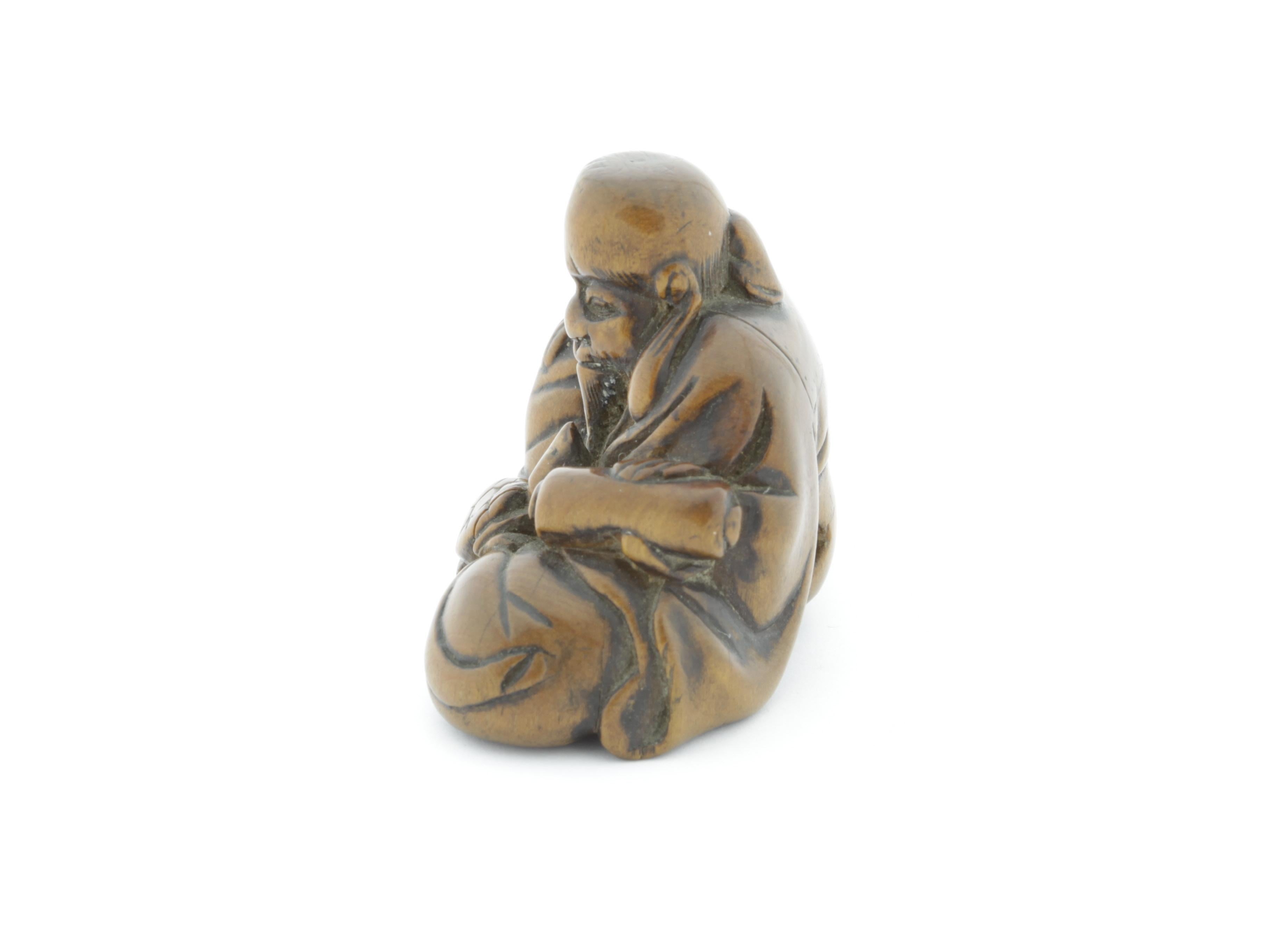  Netsuke, Wood, Accessory, Fashion, 19th Century, Antique, Woodcraft, Charm - Other Art Style Art by Unknown