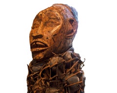 "Nkondi Bakongo Fetish - Zaire, " Wood, Cloth, Nails, & Twine created in c. 1930