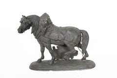 Antique Norman Horse - Latonia and No. 1012 Clock Top